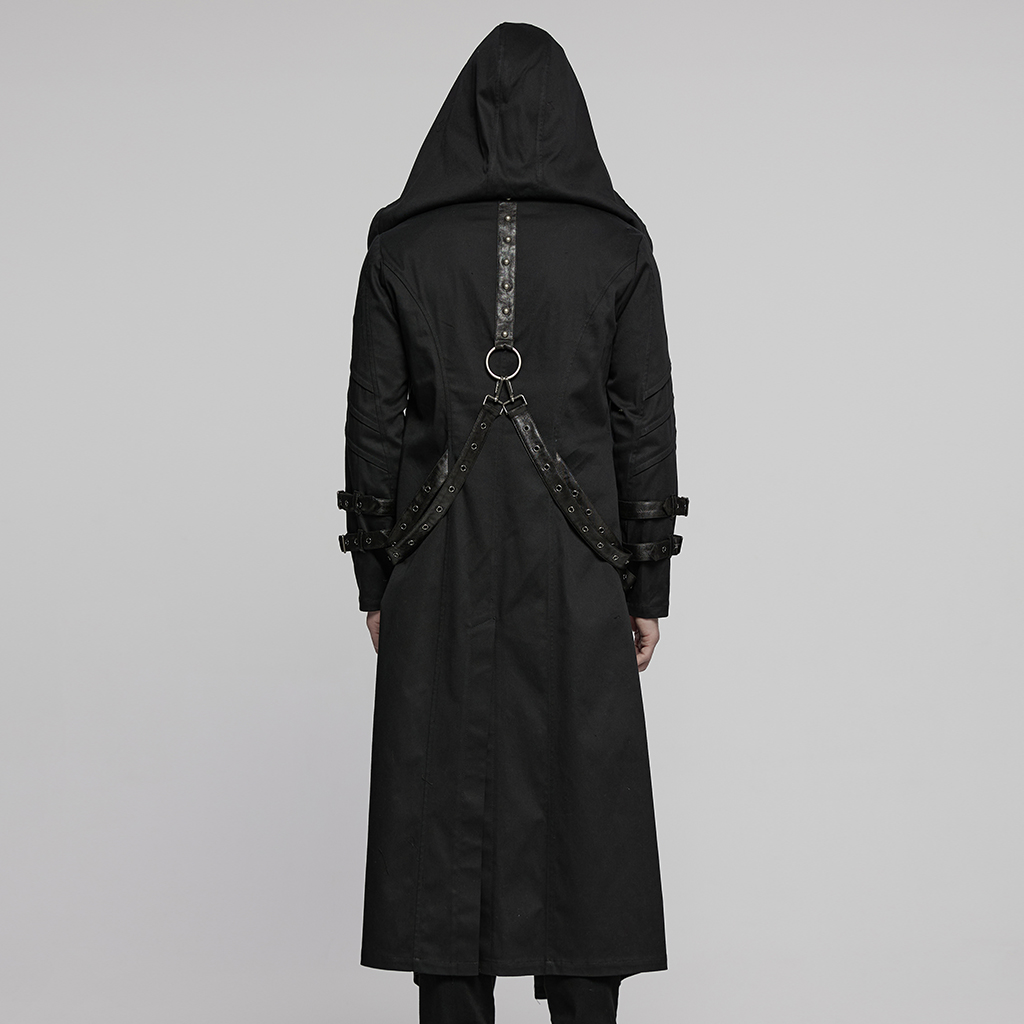 Punk Rave Shadow Big Hood Gothic Coat