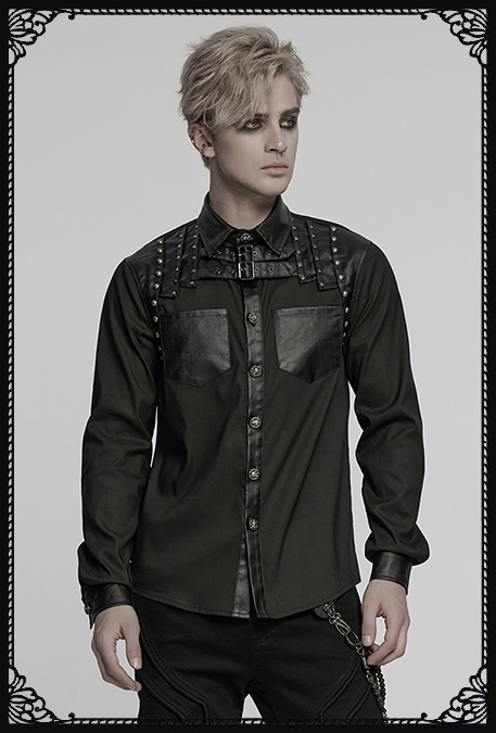 Punk Rave Kian Studded Gothic Shirt
