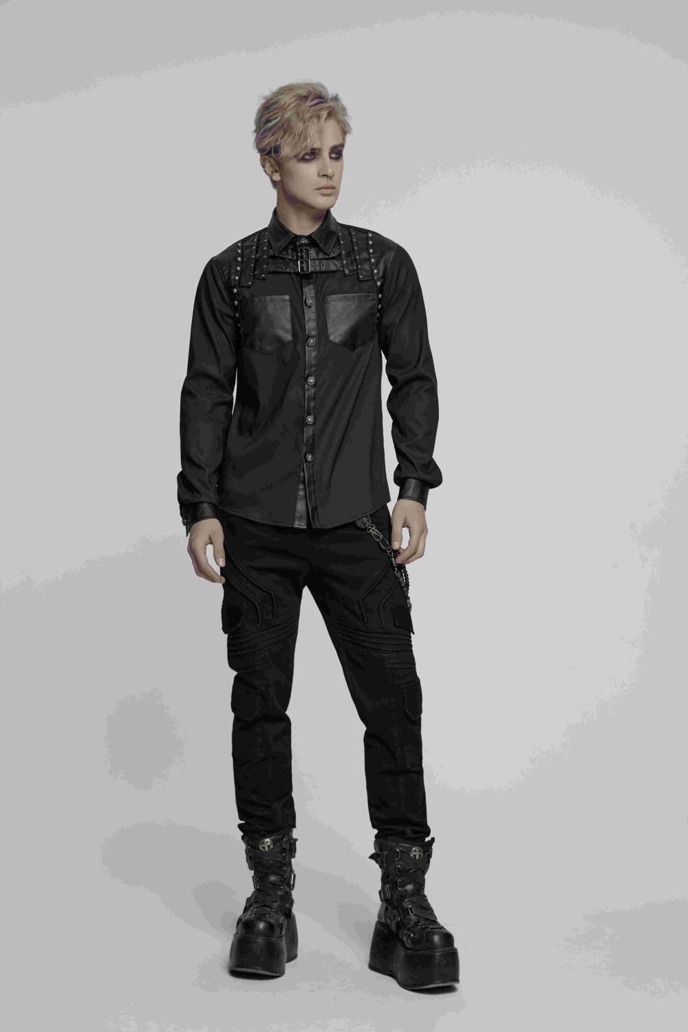 Punk Rave Kian Studded Gothic Shirt