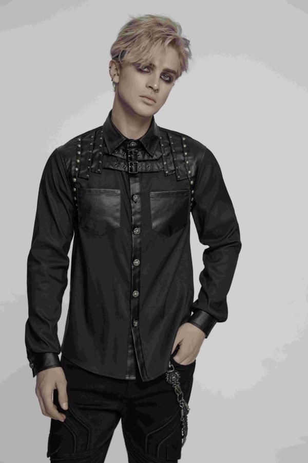 Punk Rave Kian Studded Gothic Shirt