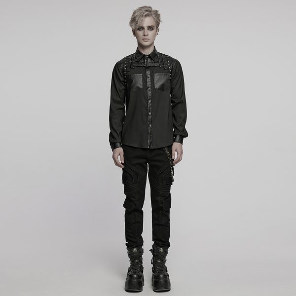 Punk Rave Kian Studded Gothic Shirt