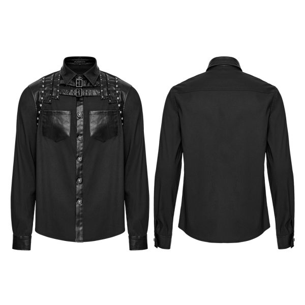 Punk Rave Kian Studded Gothic Shirt