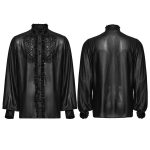 Punk Rave Black Francis Embroidered Sheer Gothic Blouse