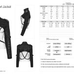 Punk Rave Dis-aster Chain Faux Leather Gothic Bolero(Female)