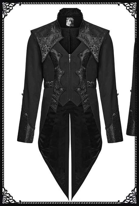 Punk Rave Stefan Gothic Blazer With Tail