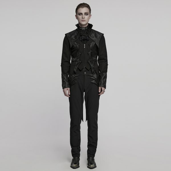 Punk Rave Stefan Gothic Blazer With Tail