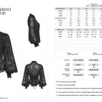 Punk Rave Black Entombed Bishop Sleeve Lace Gothic Blouse