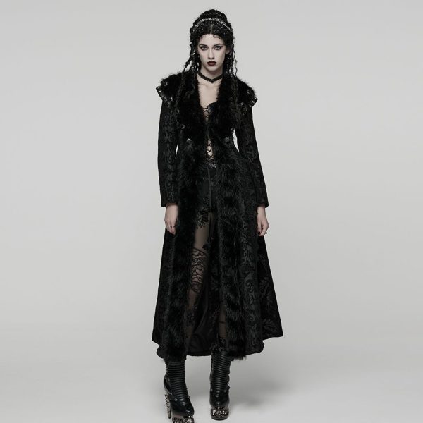 Punk Rave Nadija Hooded Long Gothic Coat