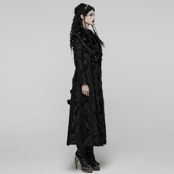 Punk Rave Nadija Hooded Long Gothic Coat