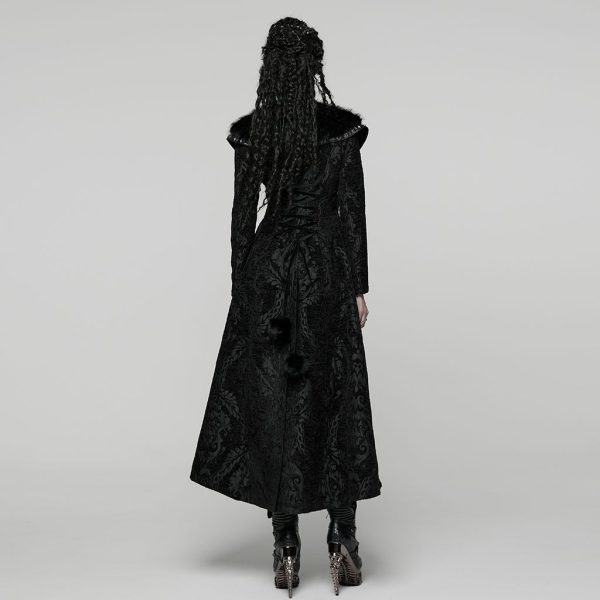 Punk Rave Nadija Hooded Long Gothic Coat