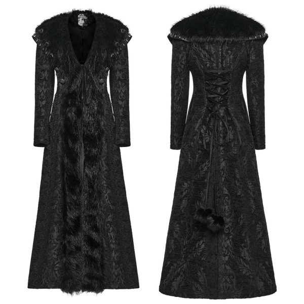 Punk Rave Nadija Hooded Long Gothic Coat
