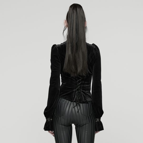 Punk Rave Vivienne Velvet Gothic Blouse