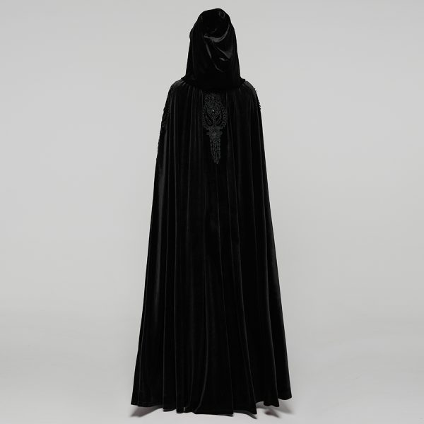 Punk Rave Ava Embroidered Velvet Gothic Cape