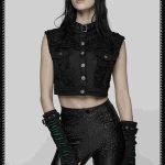 Punk Rave Hazard Cropped Vest