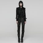 Punk Rave Hazard Cropped Vest