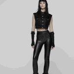 Punk Rave Hazard Cropped Vest