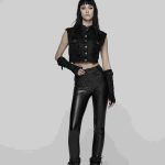 Punk Rave Hazard Cropped Vest