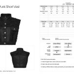 Punk Rave Hazard Cropped Vest