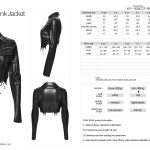 Punk Rave The Rage Faux Leather Lace Up Cropped Jacket