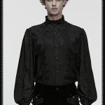 Punk Rave Valeral Black Lace Spike Shirt