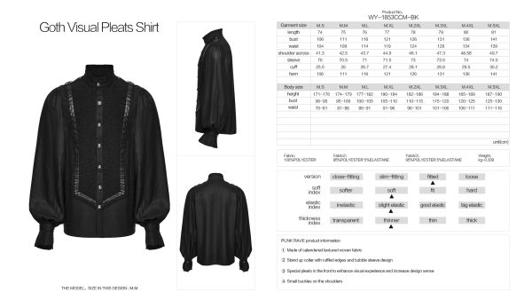 Punk Rave Ethan Bishops Sleeves Shirt