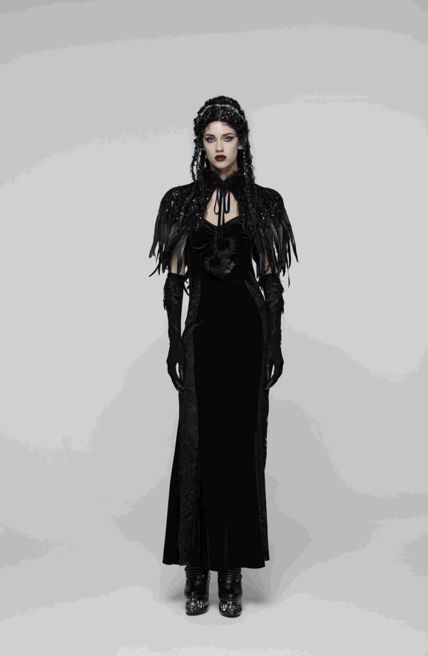 Punk Rave Bonnie Feather Shawl