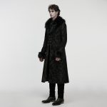 Punk Rave Malcom Fur Trim Collar Gothic Coat