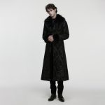 Punk Rave Malcom Fur Trim Collar Gothic Coat