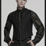 Punk Rave Sweeney Todd Gothic Pinstripe Waistcoat