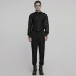 Punk Rave Sweeney Todd Gothic Pinstripe Waistcoat