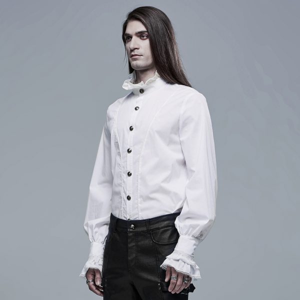 Punk Rave Balthazar White Aristocrat Blouse