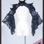 RQ-BL Feather shrug(BK)