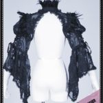 RQ-BL Feather shrug(BK)