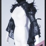 RQ-BL Feather shrug(BK)