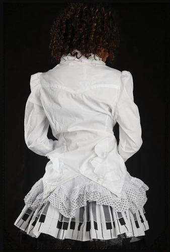 G.L.P Piano skirt(WH)