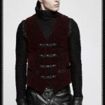 Punk Rave Red Scarecrow Waistcoat(RD)
