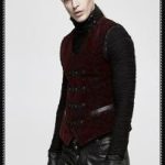 Punk Rave Red Scarecrow Waistcoat(RD)
