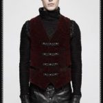 Punk Rave Red Scarecrow Waistcoat(RD)