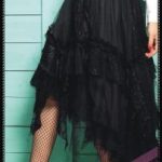 Short front long back skirt(BK)