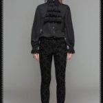DevilFashion Gothic Brocade Pants