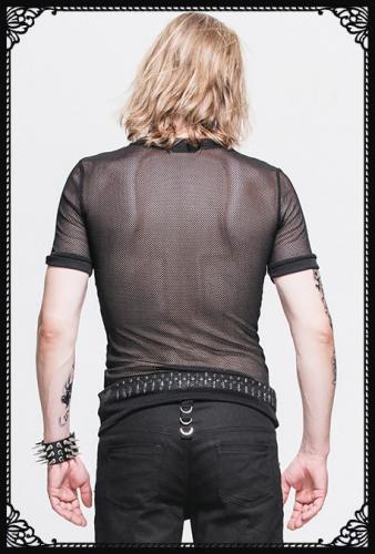 Devil Fashion Basic Net Top Short Sleeve