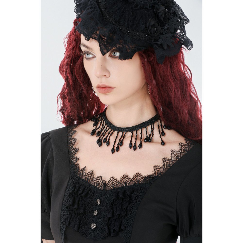 Dark In Love Penny Tassels Gothic Choker