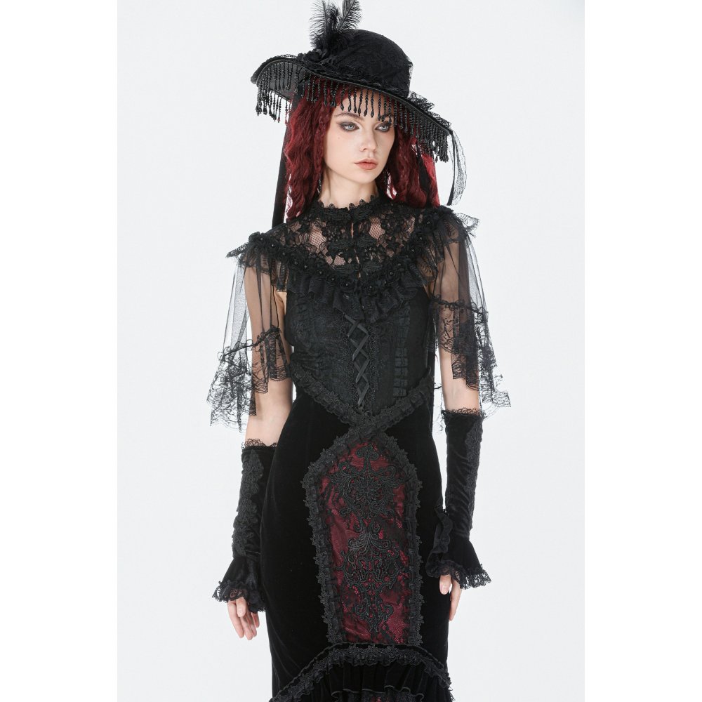 Dark In Love Lavinia Lace Gothic Shawl
