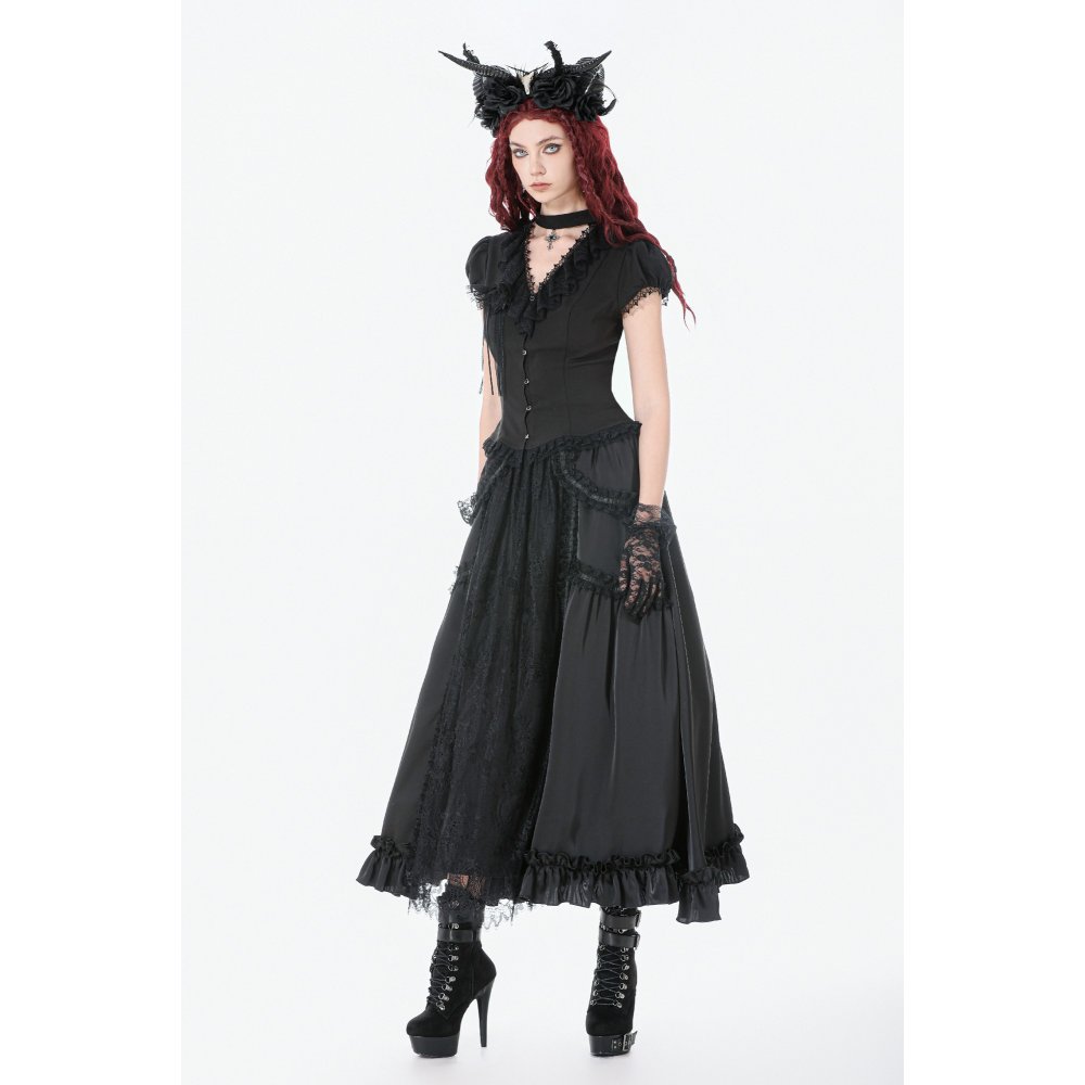 Dark In Love Vampy Black Gothic Skirt