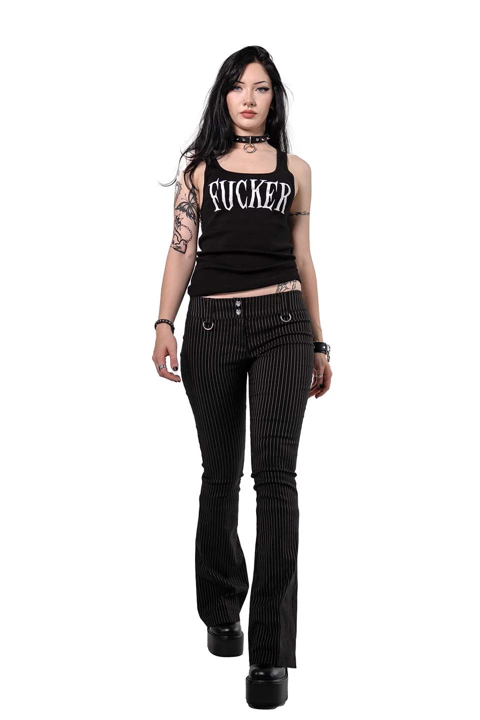 Lip Service Pinstriped Gangsta Pranksta Pants