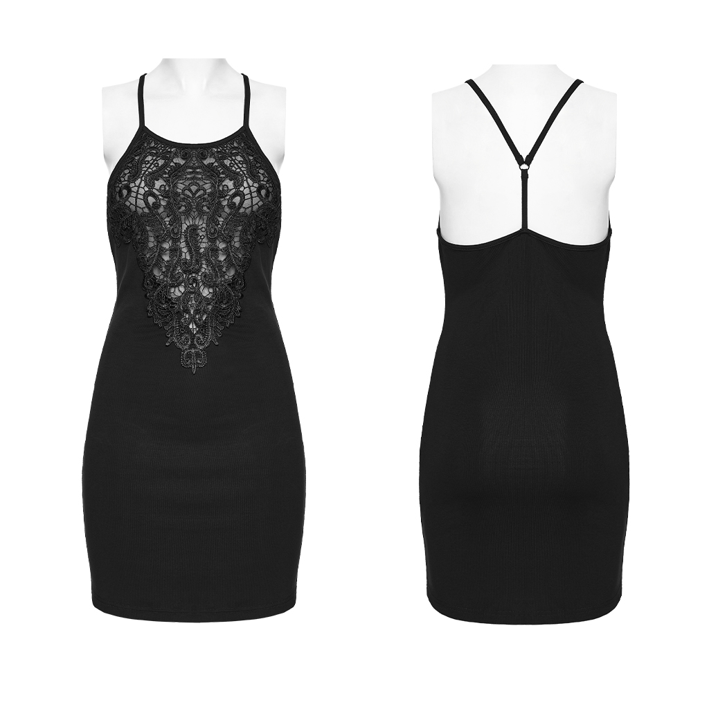 Punk Rave Rose Gothic Lace Dress