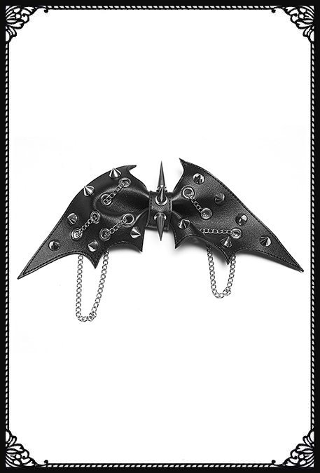 Punk Rave Lou Spike Bow Hair Pin