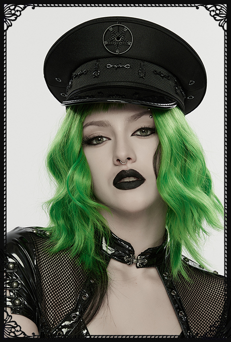 Punk Rave No Military Pentagram Hat