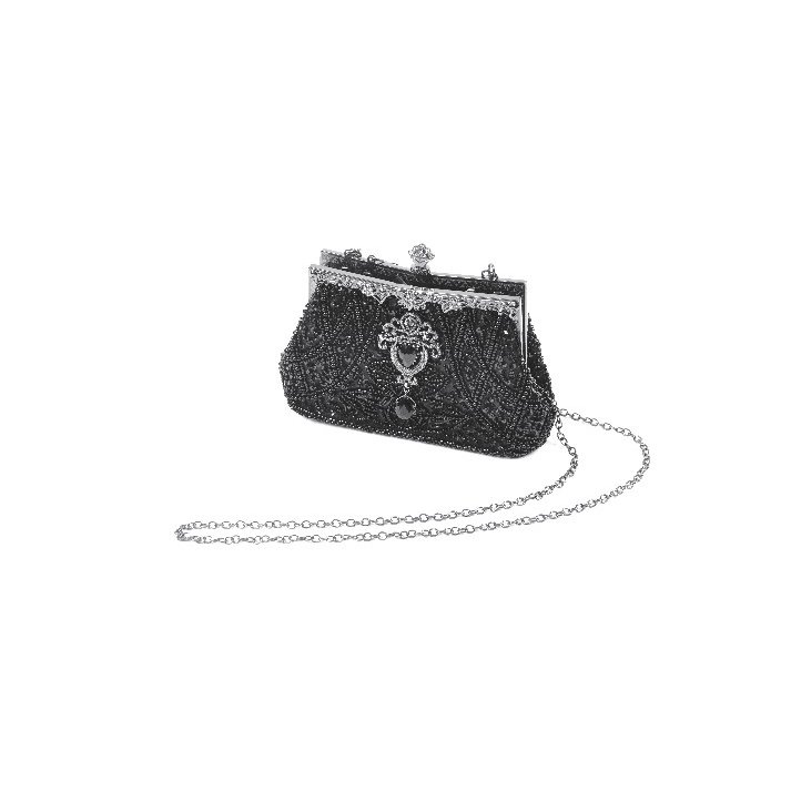 Dark In Love Lavinia Small Gothic Purse With Beads