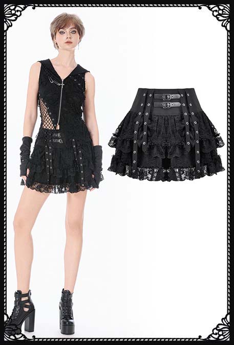Dark In Love Trixy Everyday Gothic Skirt